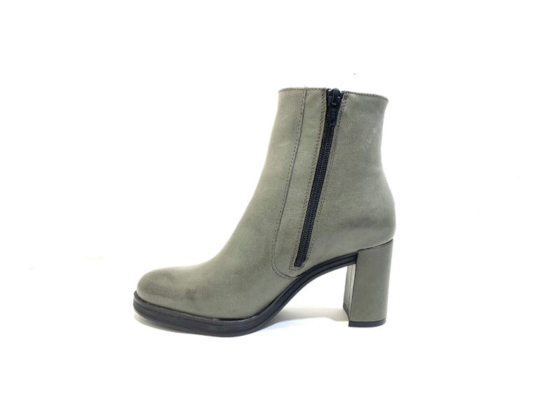 Wonders M-2505 Asfalto Grey Gonzalo Zip Ankle Boots Heel Made In Spain