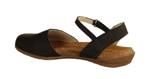 El Naturalista N412 Black Flats Sandals Made In Spain