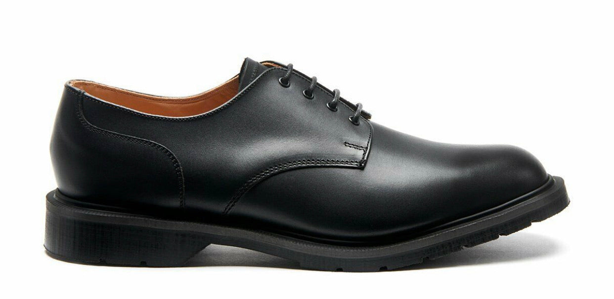 Solovair Black 4 Eyelet Gibson Shoe Made In England