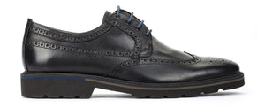 Pikolinos M9M-4226C1 Black Mens Brogue 4 Eyelet Lace Up Made In Spain