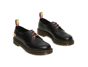 Dr. Martens 1461 Pride Black Smooth 3 Eyelet Shoe