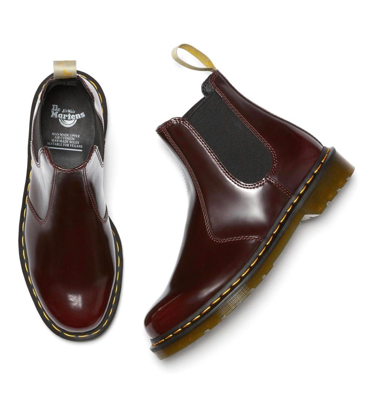 Dr. Martens 2976 Cherry Red Vegan Chelsea Boot