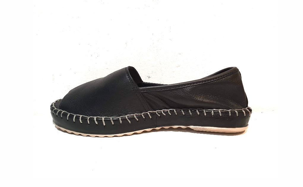 Sala Europe Flex Black Slip On Open Toe Made In Turkey