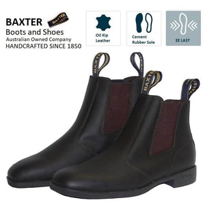 Baxter B Boot Claret Brown Elastic Sided Boot