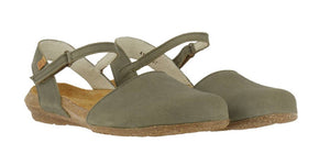 El Naturalista N412 Kaki Green Flats Sandals Made In Spain