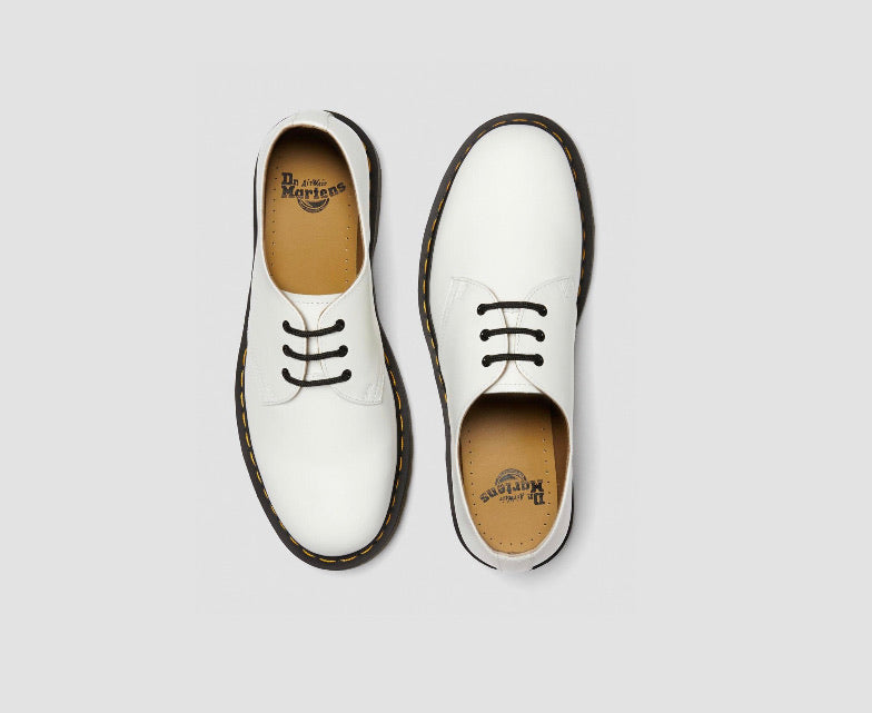 Dr. Martens 1461 White Smooth 3 Eyelet Shoe