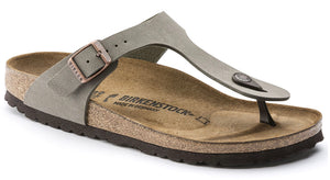 Birkenstock Gizeh Stone Nubuck Birko-Flor Made In Germany