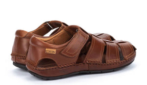 Pikolinos 06J-5433 Cuero Leather Sandals Mens Velcro Made In Spain