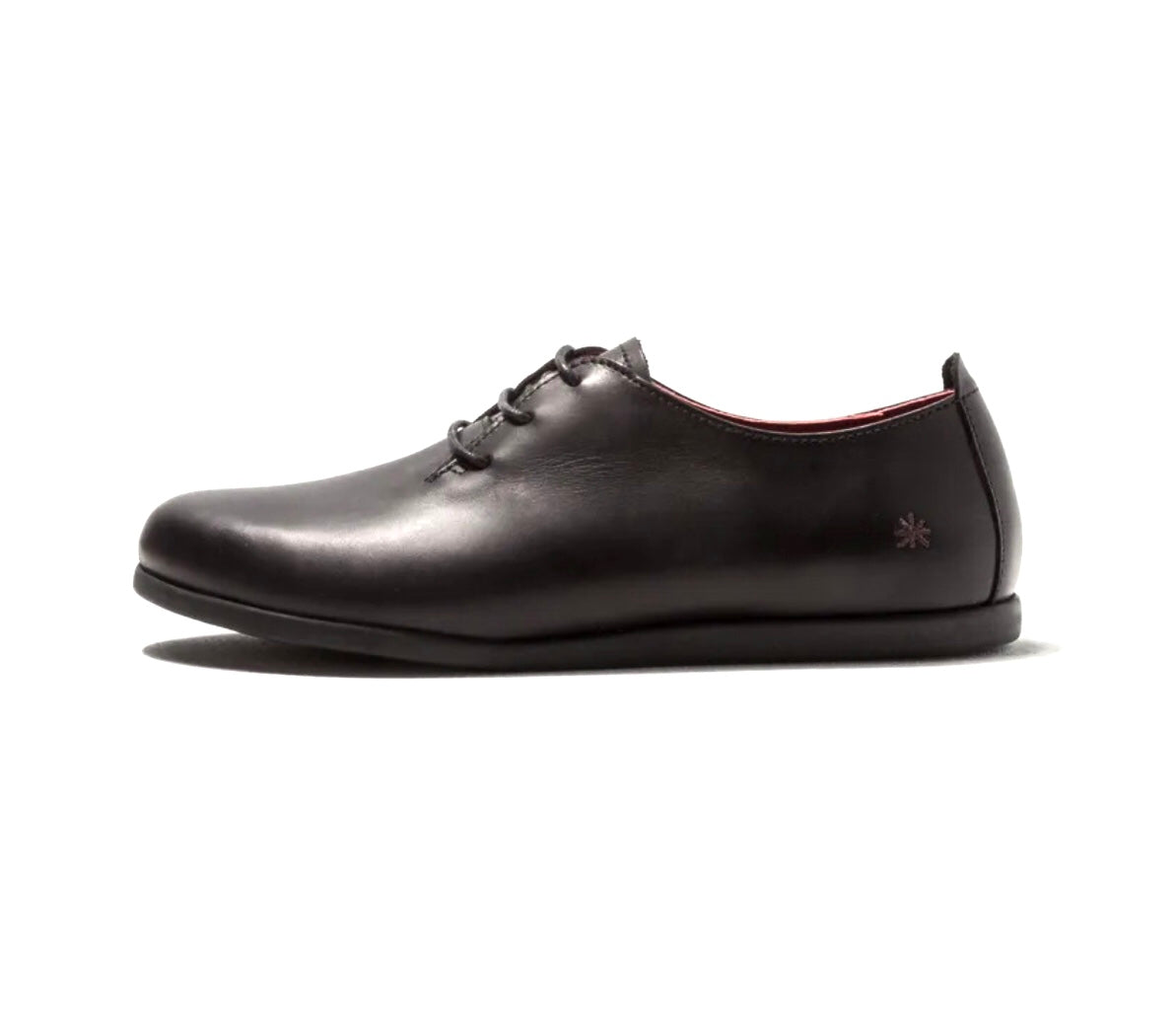 Art 1491 Black Larissa Grass Waxed 3 Eyelet Shoe Made In Spain