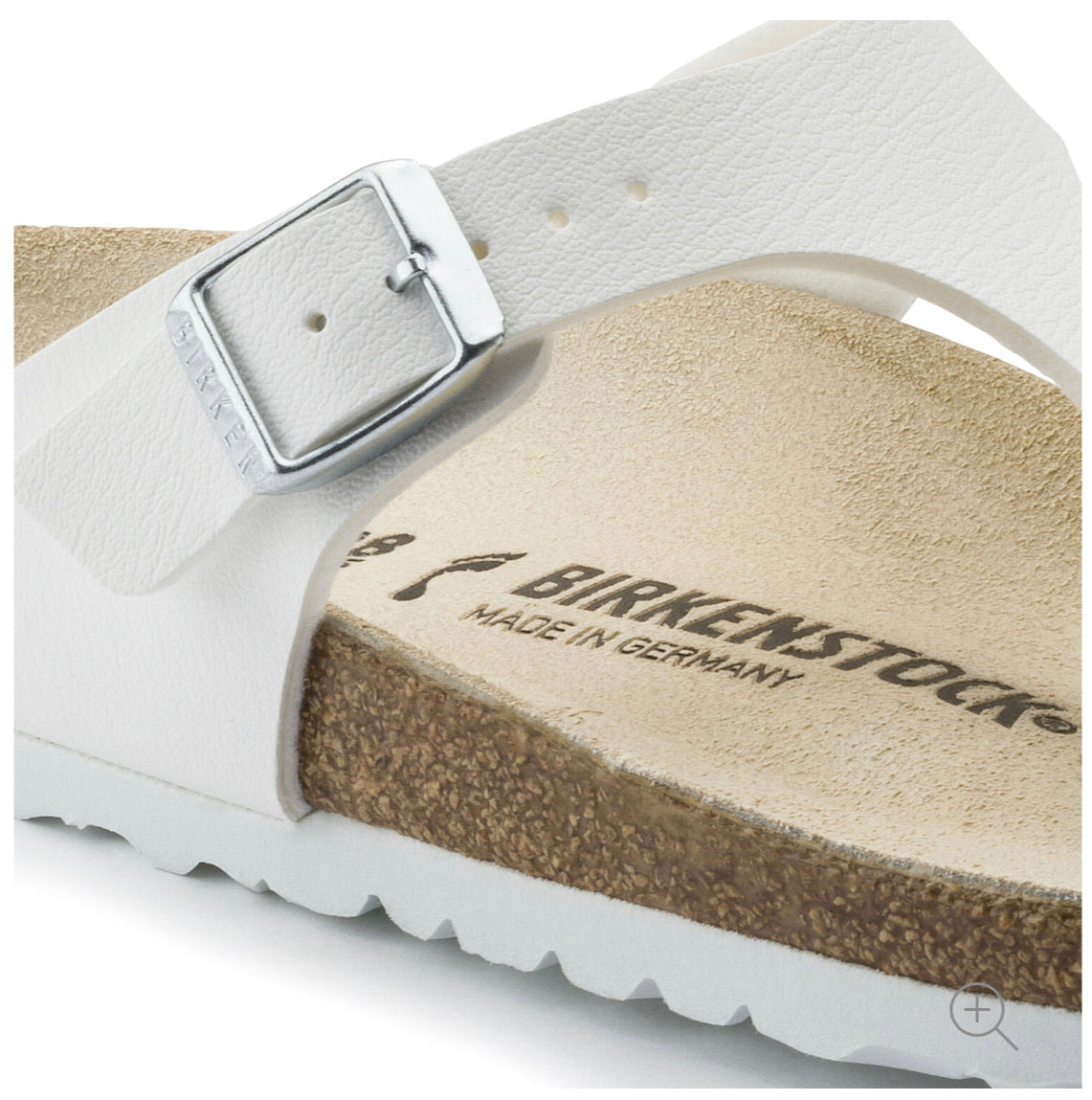 Birkenstock Gizeh White Birko-Flor Made In Germany