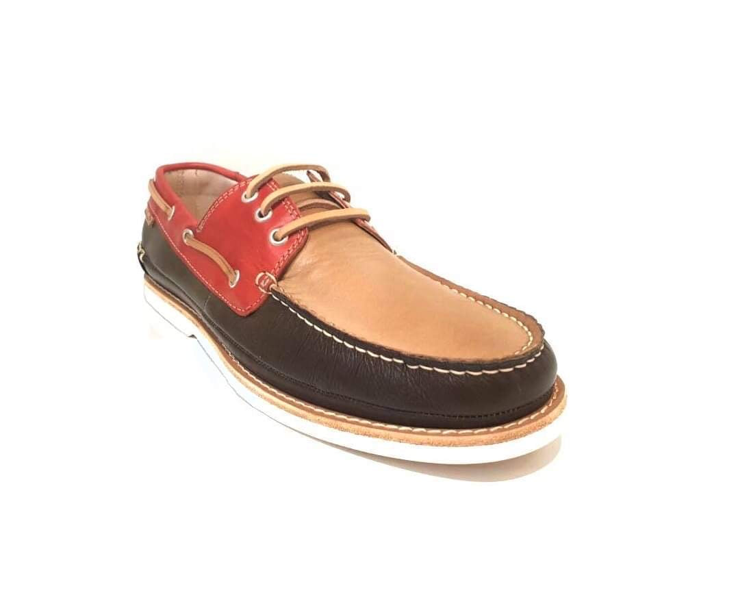 Pikolinos M3D-4074C1 Seaweed Leather Boat Shoes Made In Spain