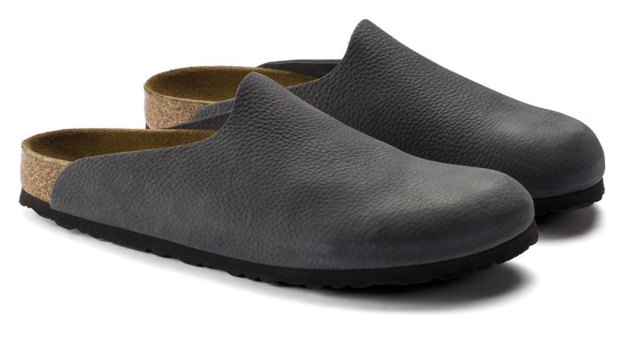 Amsterdam Anthracite Leather Steer Clog Made In – Redpath Shoes Canberra