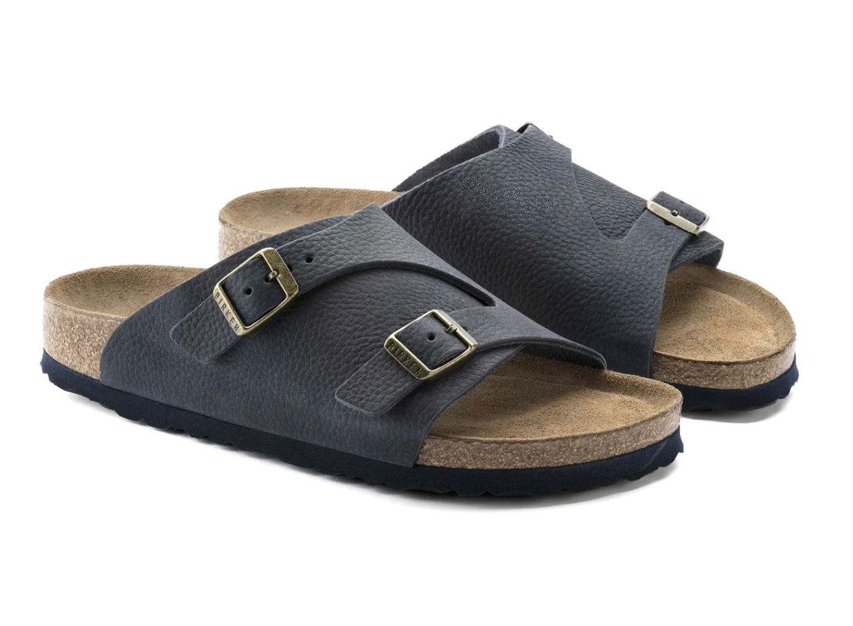 Birkenstock Zurich Steer Indigo Nubuck Leather Soft Footbed Made In Germany