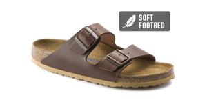 Birkenstock Arizona Antique Pull Espresso Soft Footbed Made In Germany