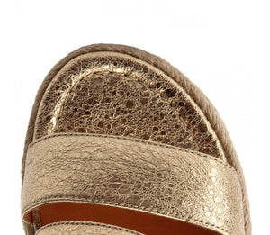 Bruno Premi K0106P Frer Oro Gold Metallic Leather Sandal
