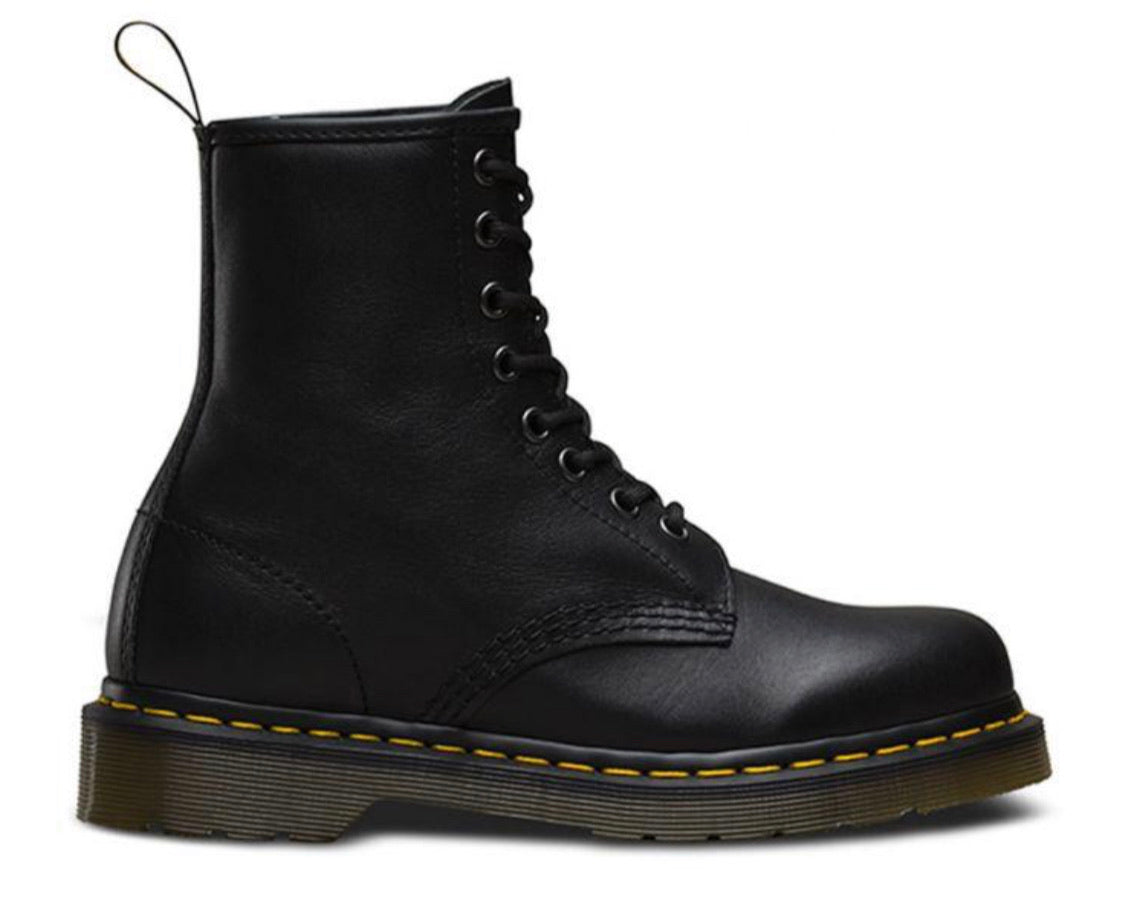 Dr. Martens 1460 Black Nappa Ankle 8 Eyelet Boot