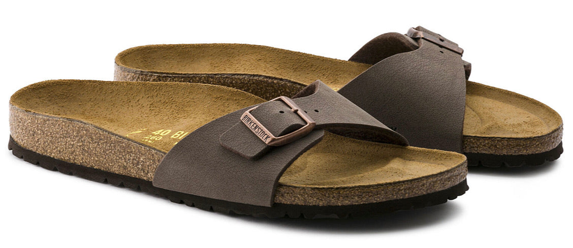 Birkenstock Madrid Nubuck Mocca Birko-Flor Made In Germany