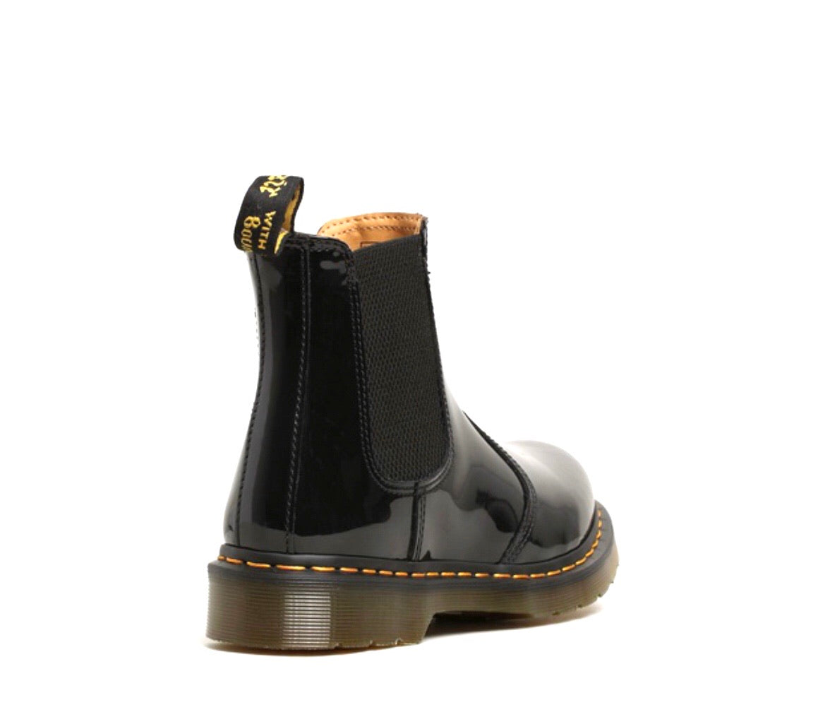 Dr. Martens 2976 Black Patent Lamper Elastic Sided Boot