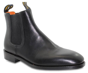 Baxter Horseman Black Leather Sole Chelsea Boot