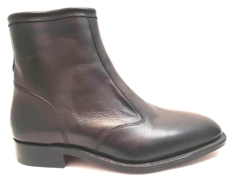 Baxter Gilmore Black Leather Zip Ankle Boot Made In Australia