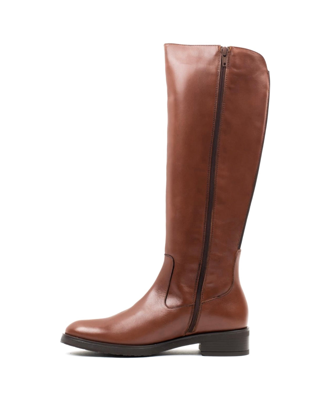 Wonders C-5455 Isy Spaniel Light Brown Tan Knee High Zip Boot Made In Spain