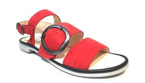 Fly London CODO006FLY Lipstick Red/Black Cupi/Mous Women's Flats Sandals Made In Portugal