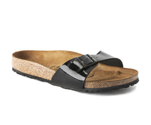 Birkenstock Madrid Black Patent Birko-Flor Made In Germany