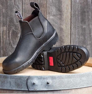 Rossi Boots Apollo 701 Black Steel Toe Chelsea Boot