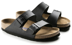 Birkenstock Arizona Black Birko-Flor Soft Footbed Made In Germany