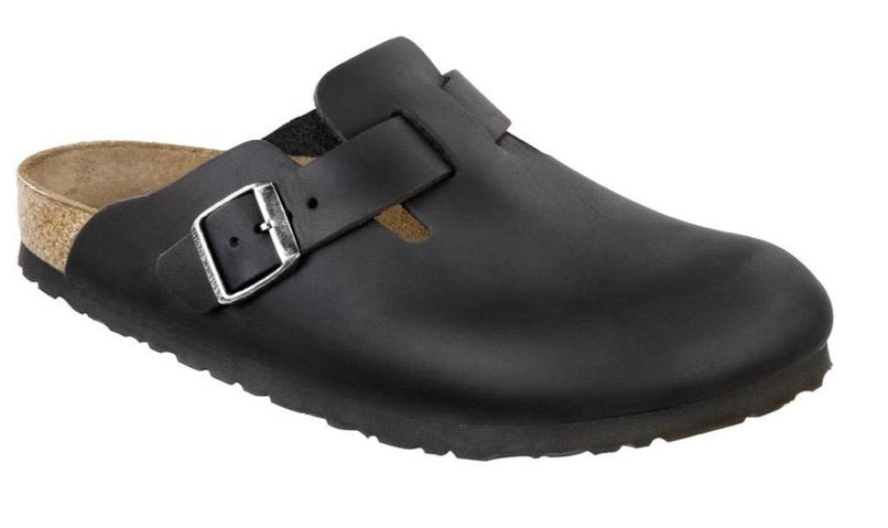 Birkenstock Boston Black Oiled Clog Made In Germany