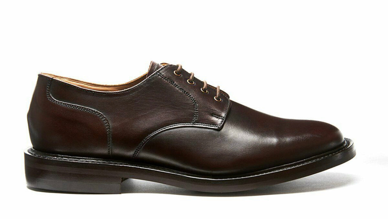 Solovair NPS Heritage BLAIR Walnut 4 Eyelet Gibson Shoe Leather Sole Made In England