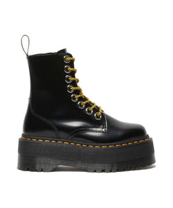 Dr. Martens Jadon Max Black Buttero Zip 8 Eyelet Ankle Boot