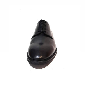 Wonders B-7201 Black Negro Leather 4 Eyelet Shoe Made In Spain