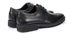 Pikolinos M9M-4226C1 Black Mens Brogue 4 Eyelet Lace Up Made In Spain