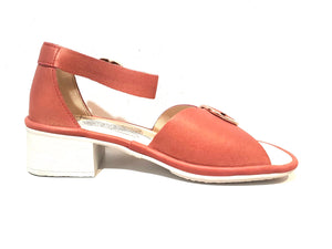 Fly London Eken018fly Janeda Raspberry Women's Leather Heels Sandals Made In Portugal