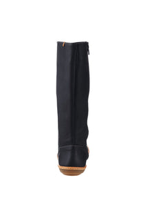 El Naturalista 5316 Black Coral Knee High Boots Zip Made In Spain