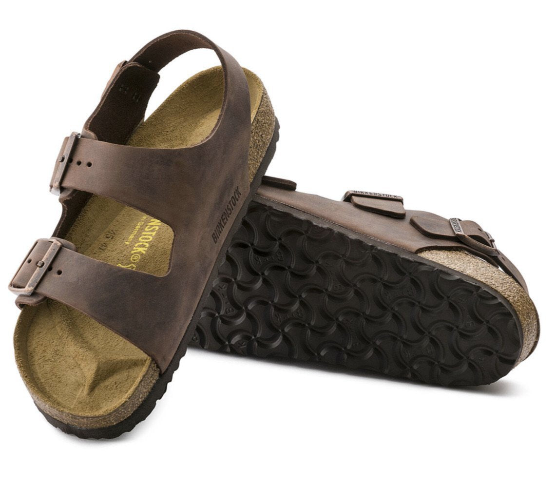 Birkenstock Milano Habana Oiled Leather Made In Germany