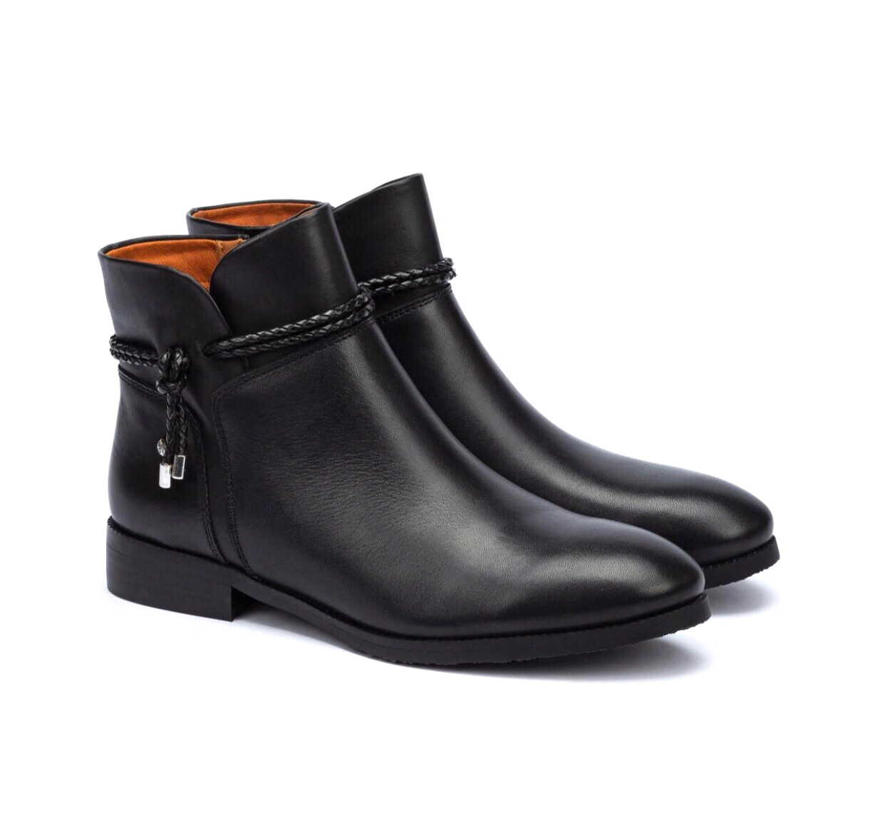 Pikolinos Royal W4D-8908 Black Zip Ankle Boot Made In Spain