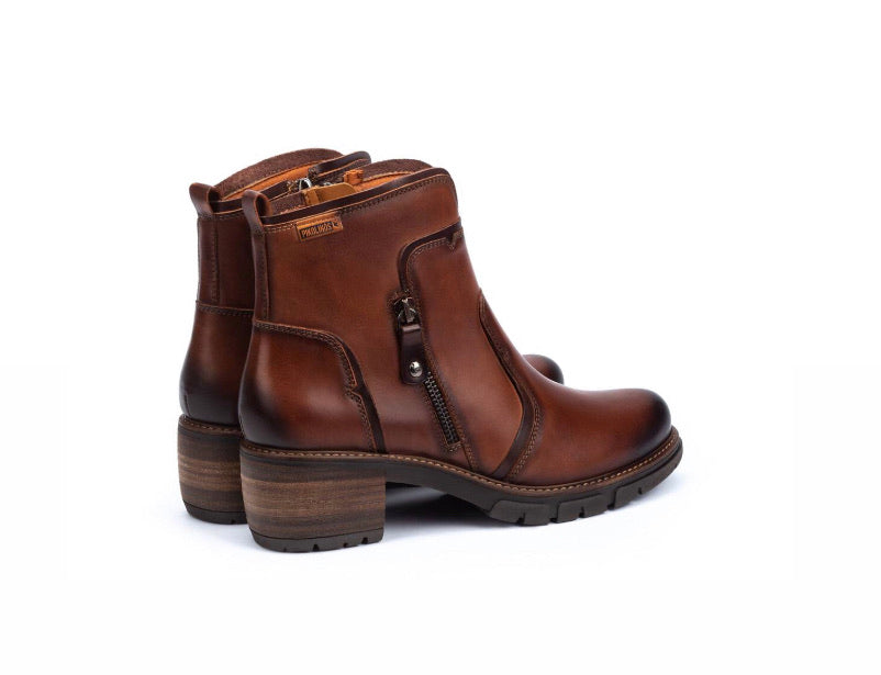 Pikolinos San Sebastia W1T-8777 Cuero Zip Ankle Boot Made In Spain