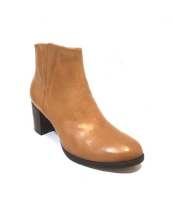 Progetto R103 California L Light Tan Zip Ankle Boot Made In Italy