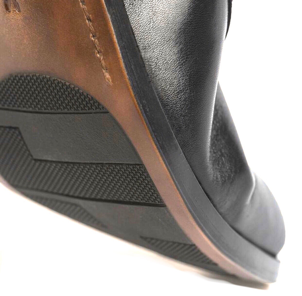 Martinelli 1492-2630PYM Black Empire Leather 4 Eyelet Shoe Made In Spain