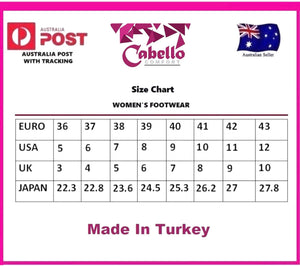 Cabello Comfort EG17P Rose Perforated 6 Eyelet Zip Shoe Made In Turkey