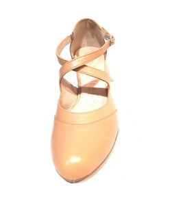 Wonders I-6884 Sand Leather Court Shoe Made In Spain