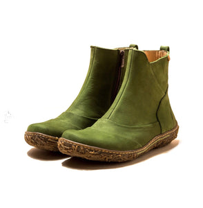El Naturalista 5450 Selva Green Nido Zip Ankle Boot Made in Spain
