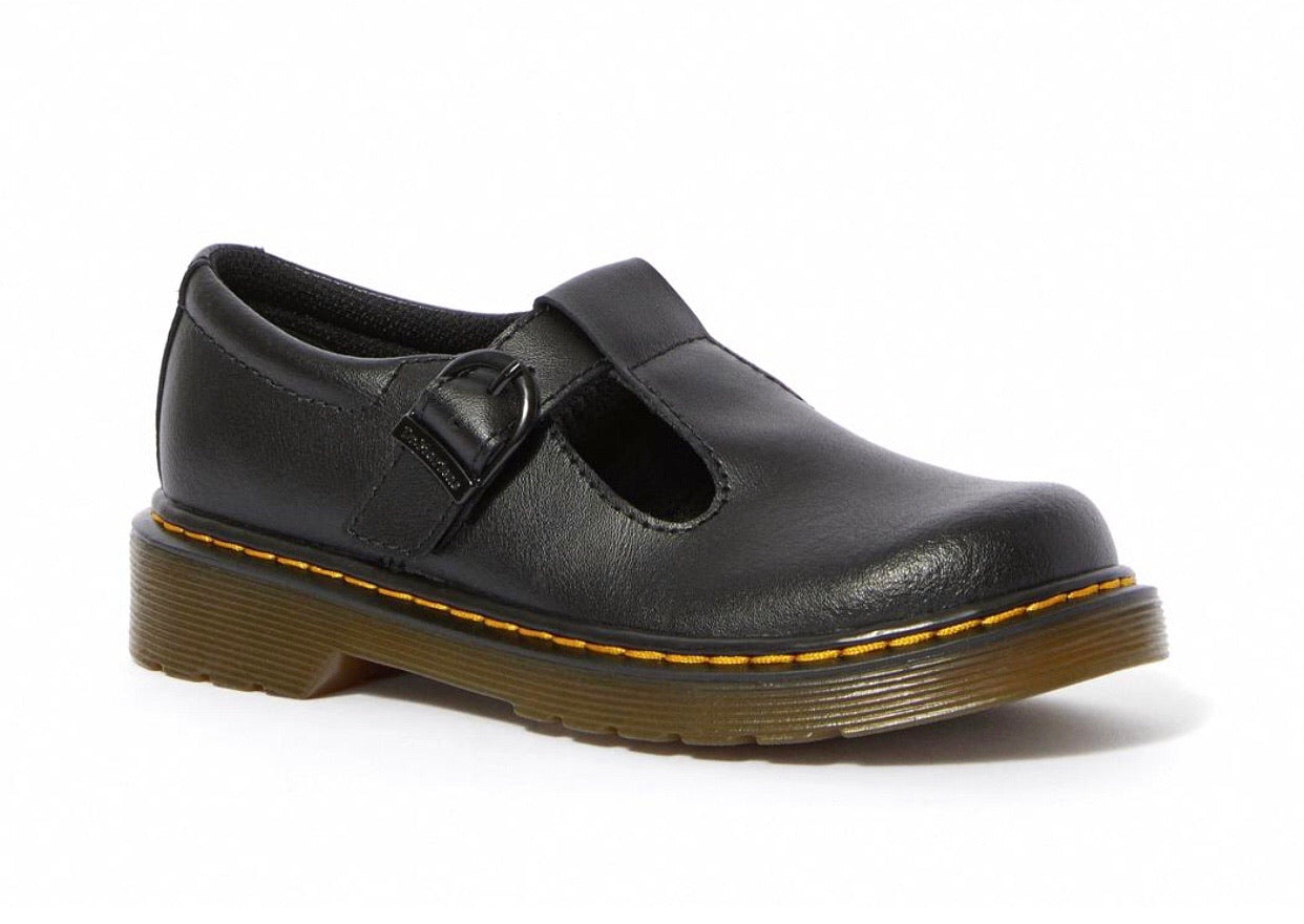 Dr. Martens Polley Black Junior Leather Mary Jane