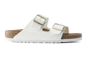 Birkenstock Arizona White Patent Birko-Flor Made In Germany