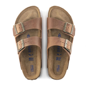 Birkenstock Arizona Cognac Oiled Leather Soft Footbed Made In Germany