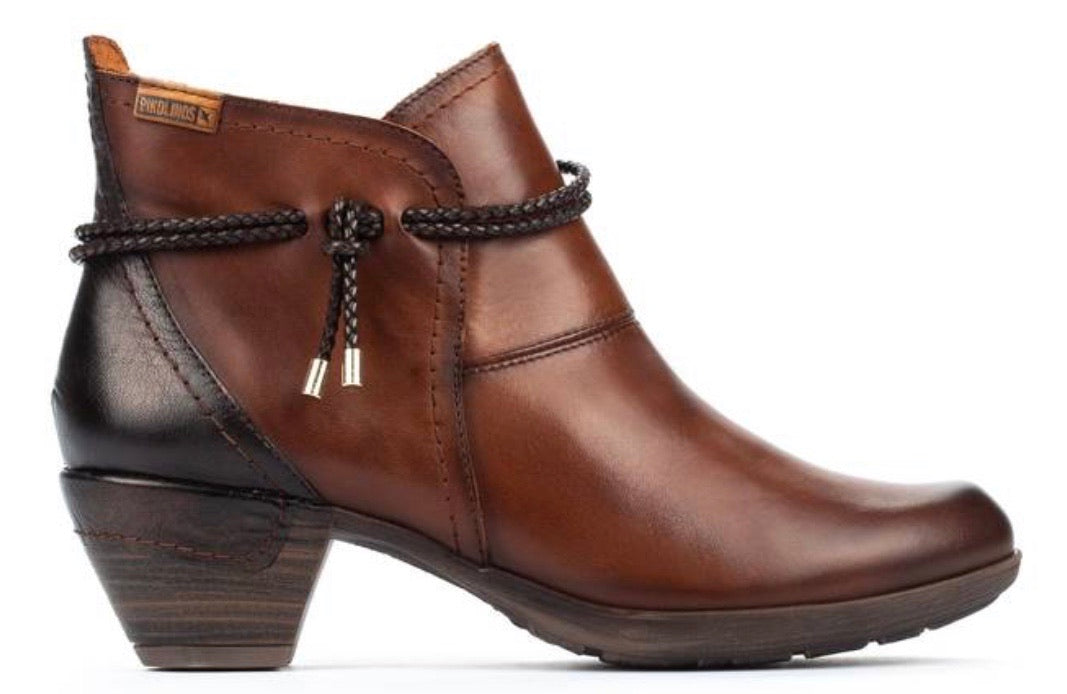 Pikolinos Rotterdam Cuero 902-8775 Zip Ankle Boot Made In Spain
