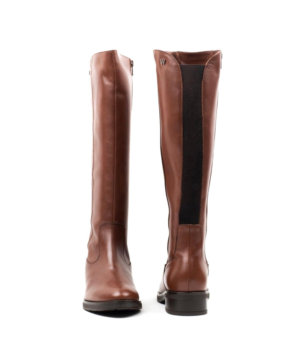 Wonders C-5455 Isy Spaniel Light Brown Tan Knee High Zip Boot Made In Spain