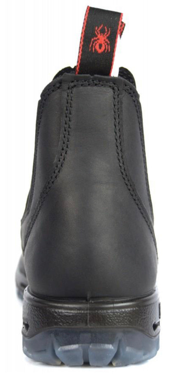 Redback UBBK Black Soft Toe Elastic Sided Boot Made In Australia